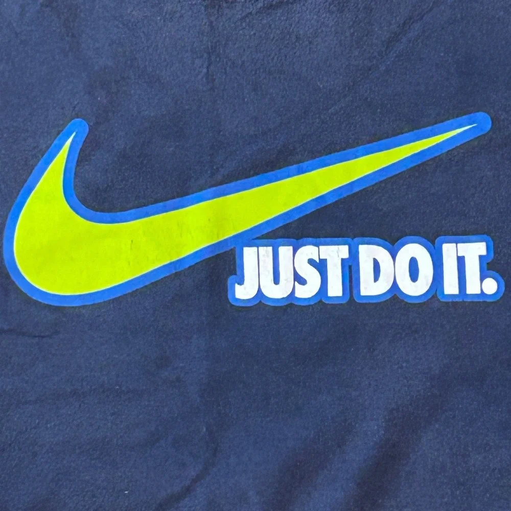 Nike Athletic Dept T Shirt Mens M Navy Blue Just Do It Swoosh Short Sleeve Tee